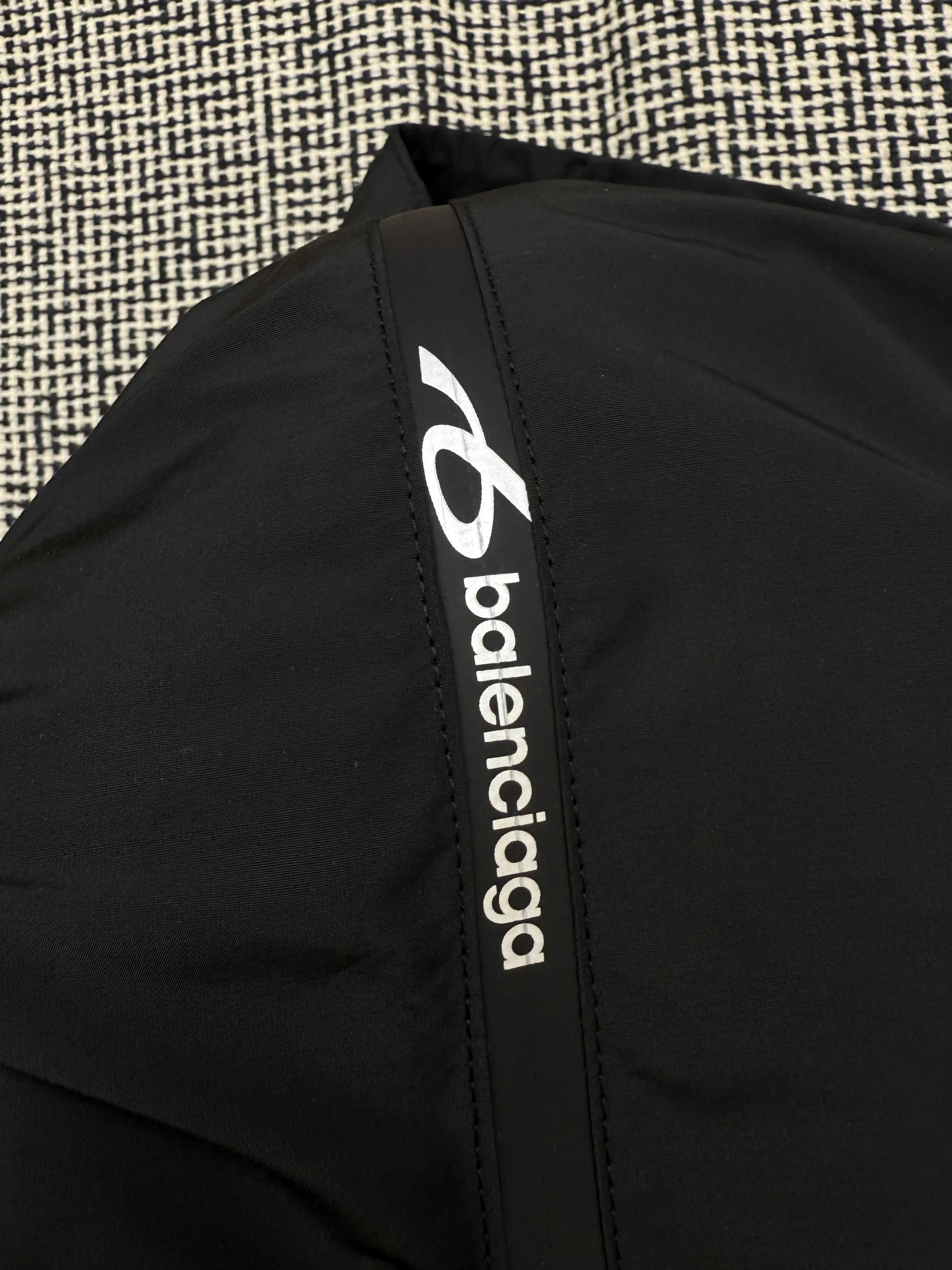 Balenciaga Paris zipper letter print patchwork jacket XS/S/M/L